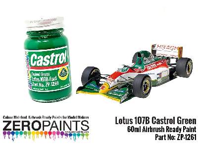1261 - Lotus 107b Castrol Green Paint - zdjęcie 1