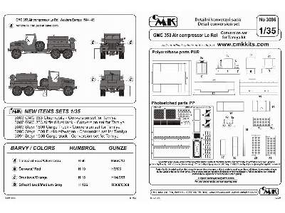 GMC 353 Compresor Le Roi - conversion set for Tamiya Kit - zdjęcie 2