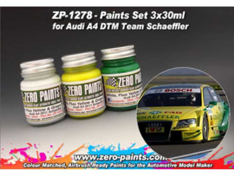 1278 - Audi A4 Dtm Team Schaeffler Paint Set - zdjęcie 1 1278 - Audi A4 Dtm Team Schaeffler Paint Set - zdjęcie 1