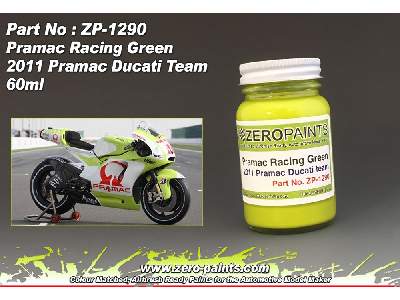 1290 - Pramac Racing Green Paint - 2011 Pramac Ducati Team - zdjęcie 1
