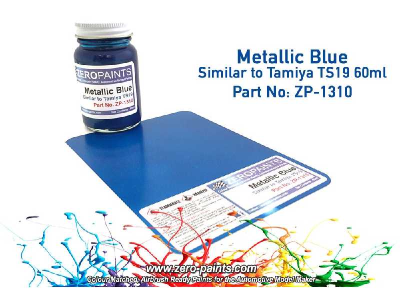 1310 - Metallic Blue Paint (Similar To Ts19) - zdjęcie 1 1310 - Metallic Blue Paint (Similar To Ts19) - zdjęcie 1