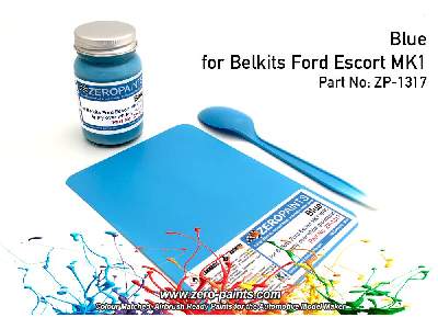 1317 - Ford Escort Mk1 Wrc Blue Paint (Belkits) - zdjęcie 1