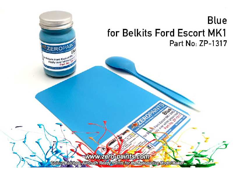 1317 - Ford Escort Mk1 Wrc Blue Paint (Belkits) - zdjęcie 1 1317 - Ford Escort Mk1 Wrc Blue Paint (Belkits) - zdjęcie 1