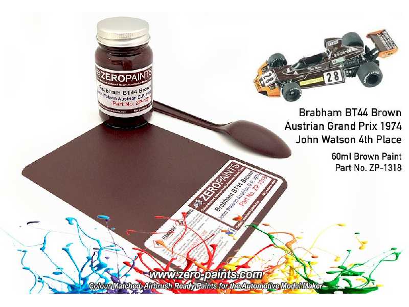 1318 - Brabham Bt44 Brown Paint (John Watson Austrian G.P. 1974) - zdjęcie 1 1318 - Brabham Bt44 Brown Paint (John Watson Austrian G.P. 1974) - zdjęcie 1