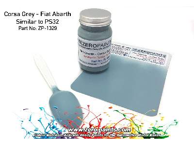 1329 - Corsa Gray - Fiat Abarth (Similar To Ps32) Paint - zdjęcie 1