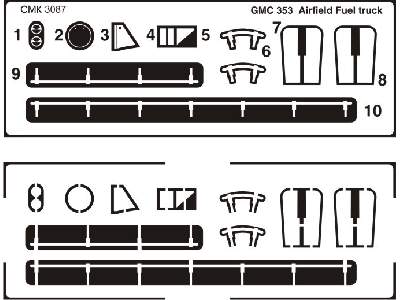 GMC 353 Arfield Fuel Tank - conversion set for Tamiya - zdjęcie 3