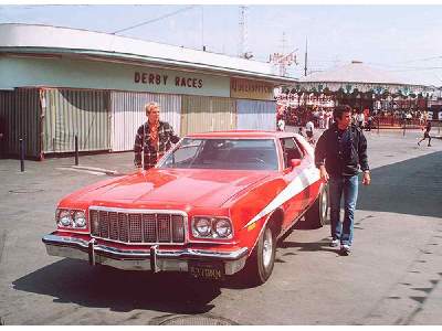 1342 - Starsky And Hutch Ford Gran Torino Bright Red Paint - zdjęcie 2