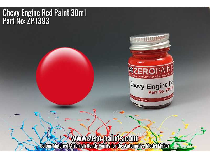 1393 - Chevy Usa Red Engine Paint - zdjęcie 1 1393 - Chevy Usa Red Engine Paint - zdjęcie 1