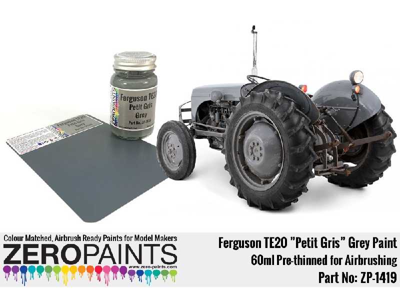 1419 - Ferguson Te20 Petit Gris Grey Paint - zdjęcie 1 1419 - Ferguson Te20 Petit Gris Grey Paint - zdjęcie 1