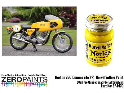 1470 - Norton 750 Commando Pr - Norvil Yellow Paint - zdjęcie 1