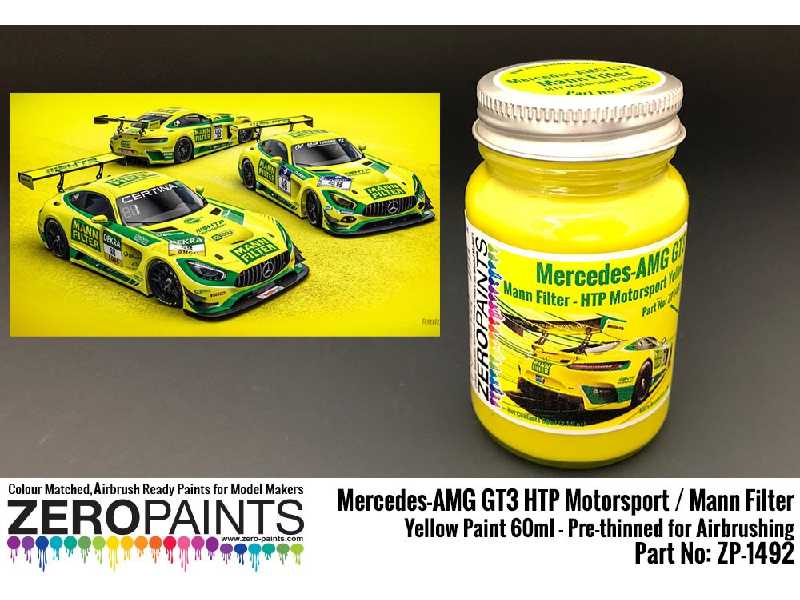 1492 - Mercedes-amg Gt3 Htp Motorsport / Mann Filter Yellow Paint - zdjęcie 1 1492 - Mercedes-amg Gt3 Htp Motorsport / Mann Filter Yellow Paint - zdjęcie 1