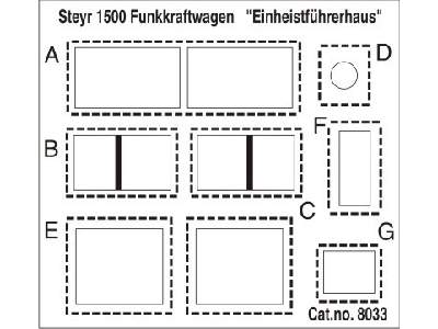 Steyr 1500 Funkkraftwagen (Einheitsfuhrerhaus) - conversion set  - zdjęcie 2