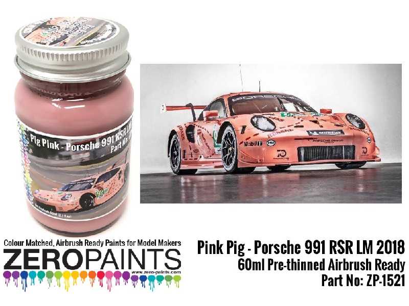 1521 - Pink Pig Porsche 991 Rsr Lm 2018 - zdjęcie 1 1521 - Pink Pig Porsche 991 Rsr Lm 2018 - zdjęcie 1