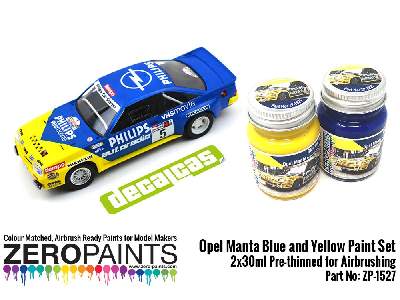 1527 - Opel Manta - Blue And Yellow Paint Set - zdjęcie 1