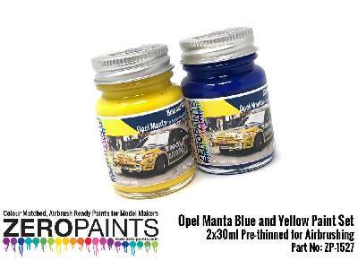 1527 - Opel Manta - Blue And Yellow Paint Set - zdjęcie 2