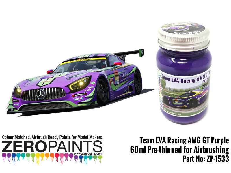 1533 - Team Eva Racing Amg Gt Purple Paint - zdjęcie 1