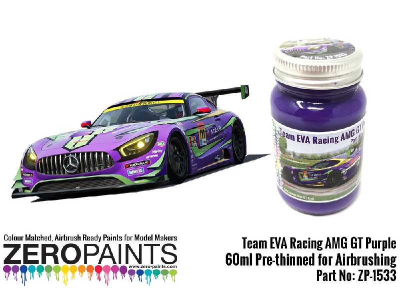 1533 - Team Eva Racing Amg Gt Purple Paint - zdjęcie 1 1533 - Team Eva Racing Amg Gt Purple Paint - zdjęcie 1