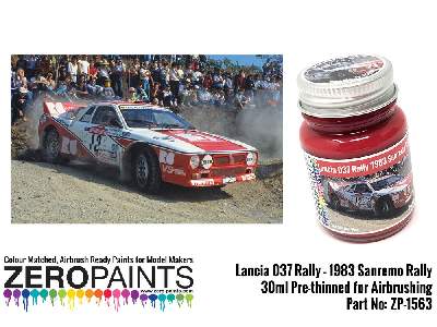 1563 - Lancia 037 Rally 1983 Sanremo Red Paint - zdjęcie 1