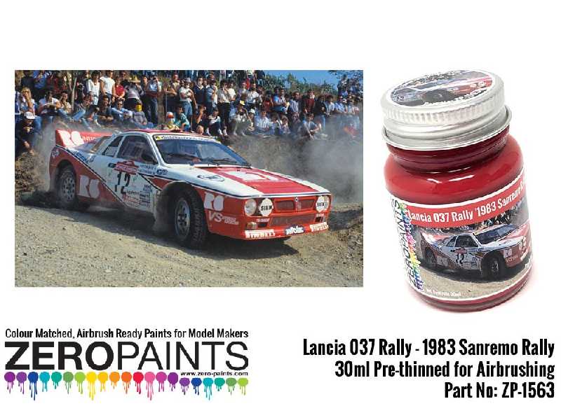 1563 - Lancia 037 Rally 1983 Sanremo Red Paint - zdjęcie 1