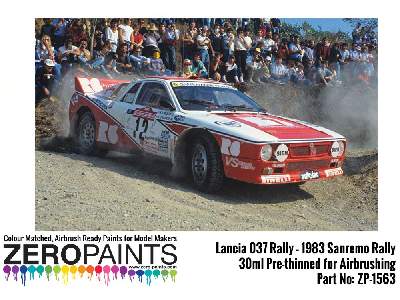 1563 - Lancia 037 Rally 1983 Sanremo Red Paint - zdjęcie 2