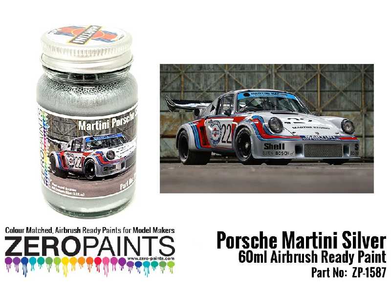 1587 - Porsche 911 Martini Silver Paint - zdjęcie 1