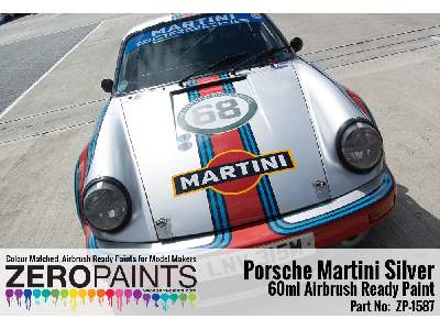1587 - Porsche 911 Martini Silver Paint - zdjęcie 2