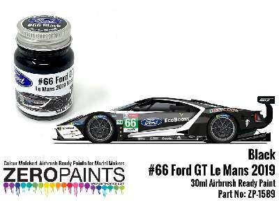 1589 - #66 Ford Gt Le Mans Black Paint - zdjęcie 1