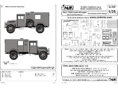 Steyr 1500 Funkkraftwagen (Einheitsfuhrerhaus) - conversion set  - zdjęcie 5