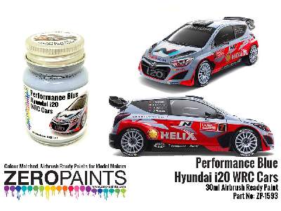 1593 - Hyundai I20 Wrc Performance Blue Paint - zdjęcie 1