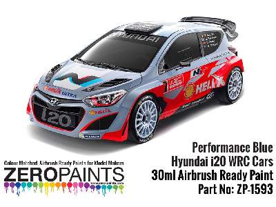 1593 - Hyundai I20 Wrc Performance Blue Paint - zdjęcie 3