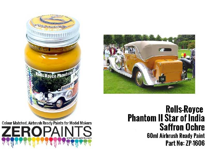 1606 - Rolls Royce Phantom Ii Star Of India Saffron Ochre Paint - zdjęcie 1