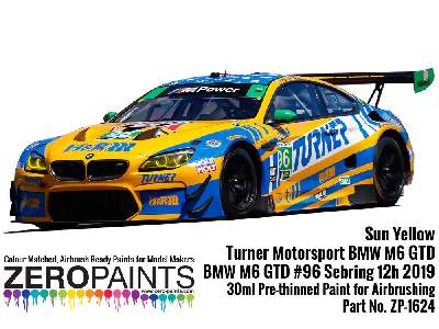 1624 - Sun Yellow Paint For Turner Motorsport Bmw M6 Gtd - zdjęcie 3