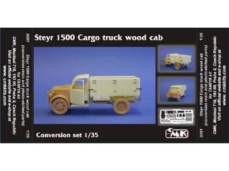 Steyr 1500 Cargo truck wood cab - conversion set for Tamiya - zdjęcie 1 Steyr 1500 Cargo truck wood cab - conversion set for Tamiya - zdjęcie 1