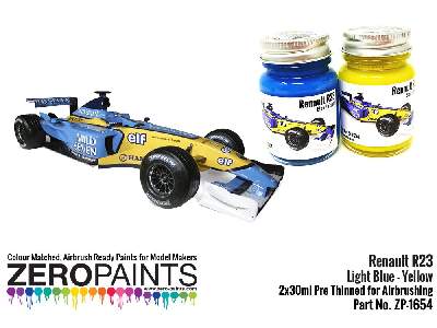 1654 - Renault R23 Blue/Yellow Paint Set - zdjęcie 2