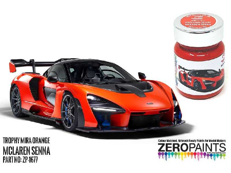 1677 - Senna Mclaren Trophy Mira Orange Paint - zdjęcie 1 1677 - Senna Mclaren Trophy Mira Orange Paint - zdjęcie 1