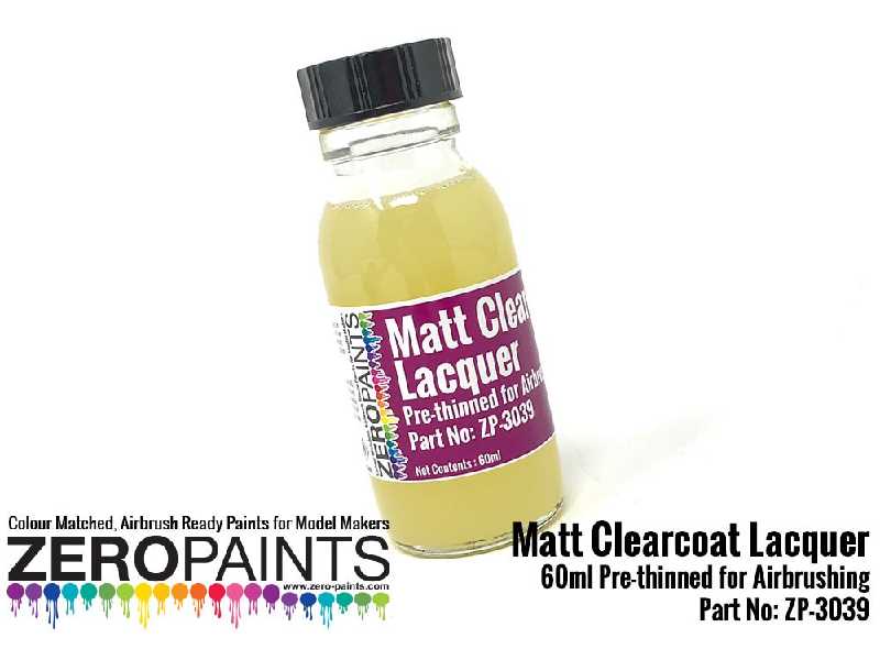 3039 - Matt Clearcoat Lacquer (Pre-thinned For Airbrushing) - zdjęcie 1