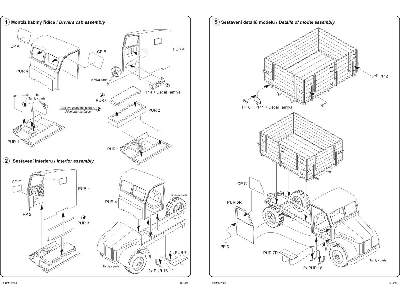 Steyr 1500 Cargo truck wood cab - conversion set for Tamiya - zdjęcie 3