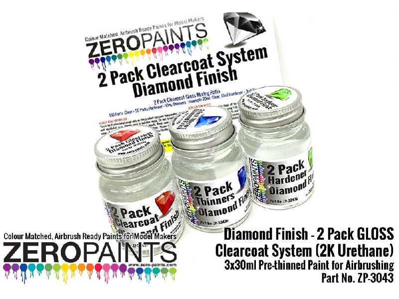 3043 - Diamond Finish - 2 Pack Gloss Clearcoat System (2k Urethane) - zdjęcie 1