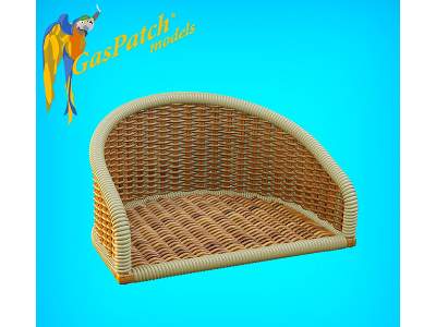 British Wicker Seat Full Back - Short And Tall, No Leather Pad - zdjęcie 3