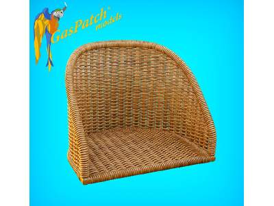British Wicker Seat Full Back - Short And Tall, No Leather Pad - zdjęcie 5