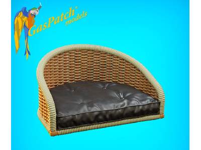 British Wicker Seat Full Back - Short And Tall No Leather Pad - zdjęcie 2
