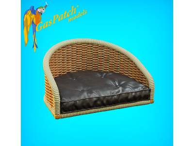 British Wicker Seat Full Back - Short And Tall No Leather Pad - zdjęcie 2