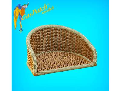 British Wicker Seat Full Back - Short And Tall No Leather Pad - zdjęcie 3