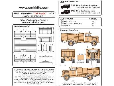 Opel Blitz Tall Body - conversion set for Tamiya - zdjęcie 2