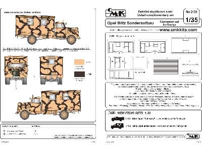 Opel Blitz  Sonderaufbau - conversion set for Tamiya - zdjęcie 2