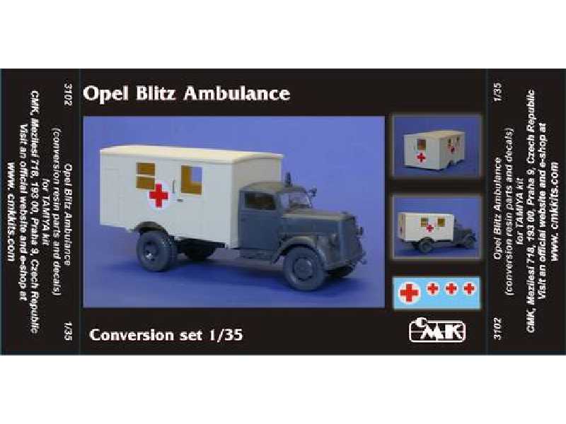 Opel Blitz Ambulance - conversion set for Tamiya - zdjęcie 1 Opel Blitz Ambulance - conversion set for Tamiya - zdjęcie 1