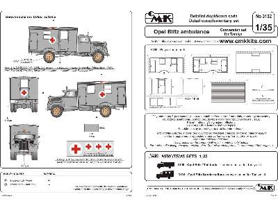 Opel Blitz Ambulance - conversion set for Tamiya - zdjęcie 2