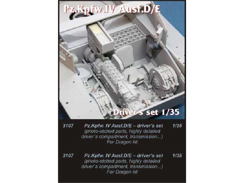 Pz.Kpfw.IV Ausf.D/E driver´s set (Dra) - zdjęcie 1 Pz.Kpfw.IV Ausf.D/E driver´s set (Dra) - zdjęcie 1