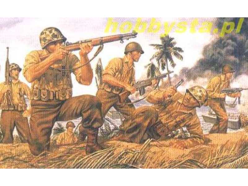 Figurki - WWII US Marines - zdjęcie 1 Figurki - WWII US Marines - zdjęcie 1