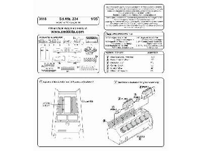 Sd.Kfz.234 Engine set for Dragon - zdjęcie 2